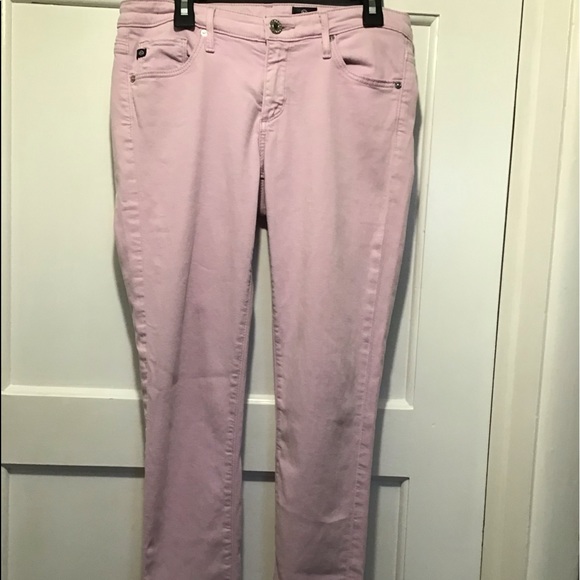 AG Adriano Goldschmied The Stevie Ankle blush pink jeans - Picture 2 of 15